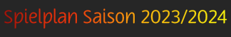 Saison 2023 - 2024
