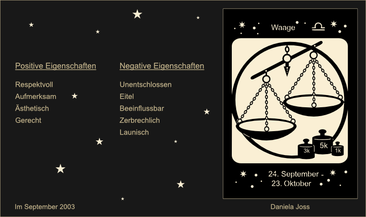 Sternzeichen, Tierkreiszeichen, Waage: Respektvoll, Aufmerksam, Ästhetisch