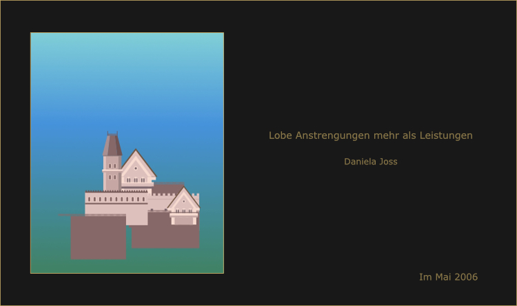 Ein Schloss wird mit virtuellen Bausteinen gebaut.