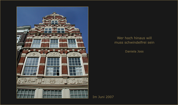 Sint Jacobsstraat 13 – historisches Bauwerk im Renaissance-Stil in Leeuwarden, Niederlande.