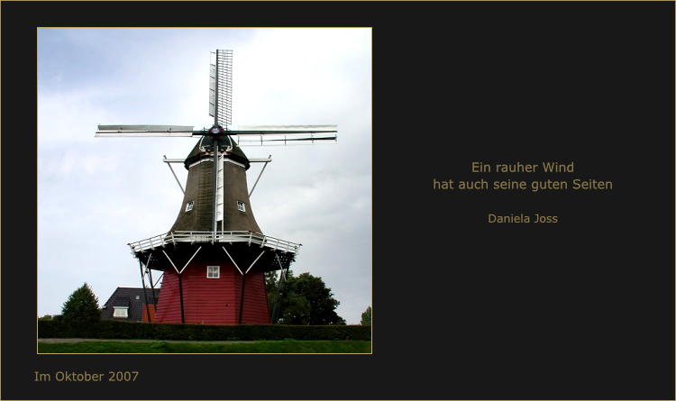 Windmühle in Holland.