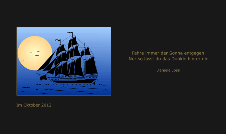 Dreimaster auf See in einer klaren Mondnacht.