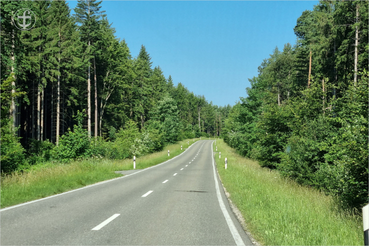 Landstrasse in der freien Natur von Daniela Joss