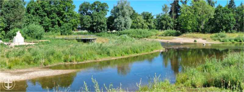 Zusammenfluss im Panoramaformat von Daniela Joss