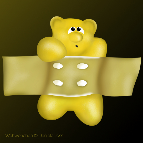 Wehwehchen, Gummibär, Pflaster.